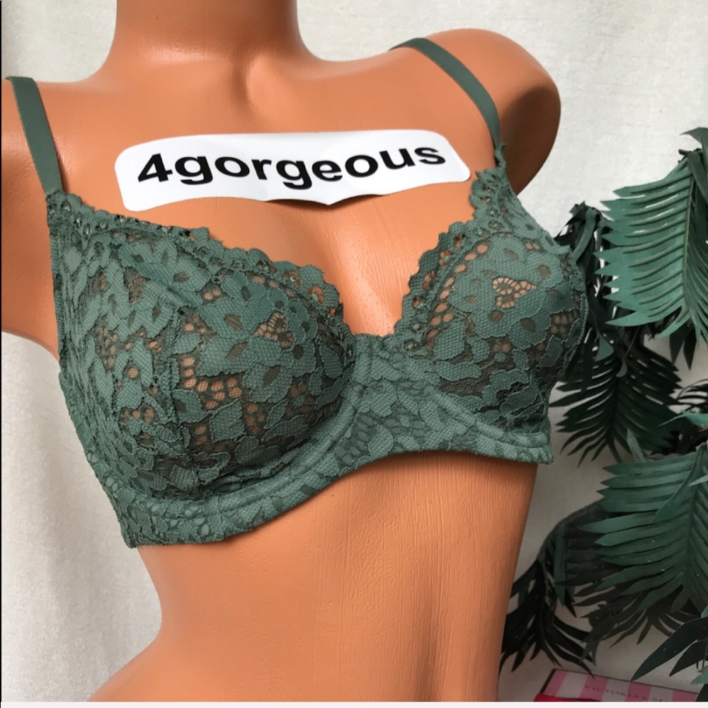Victoria’s Secret 38,36,34 BODY BY VICTORIA PUSH UP UNLINED BRA ARMY - Picture 2 of 7